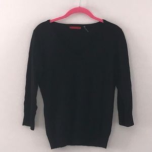 RED Always stylish black v-neck sweater